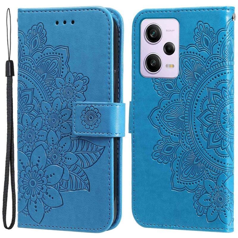 Mandala könyv tok Xiaomi Redmi Note 12 Pro 5G/Poco X5 Pro 5G - kék