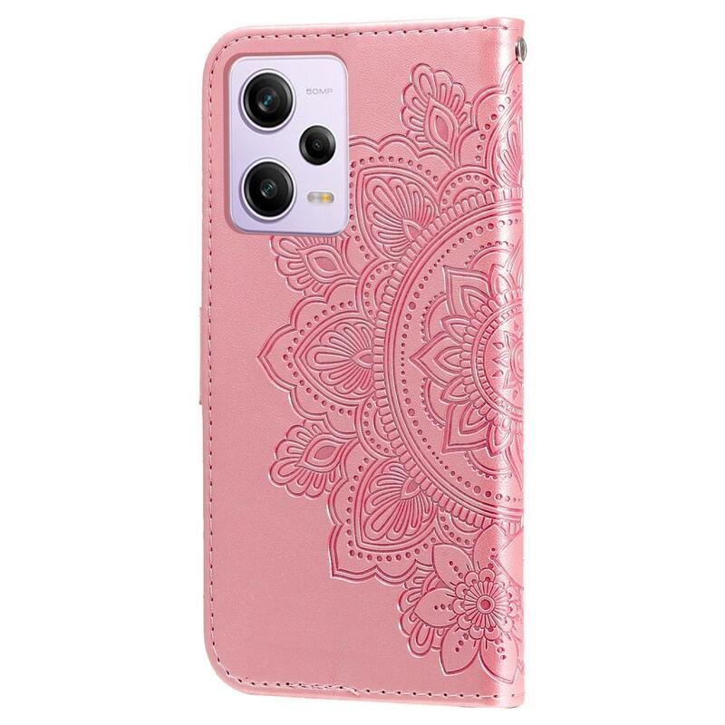 Mandala könyv tok Xiaomi Redmi Note 12 Pro 5G/Poco X5 Pro 5G - rózsaszínű