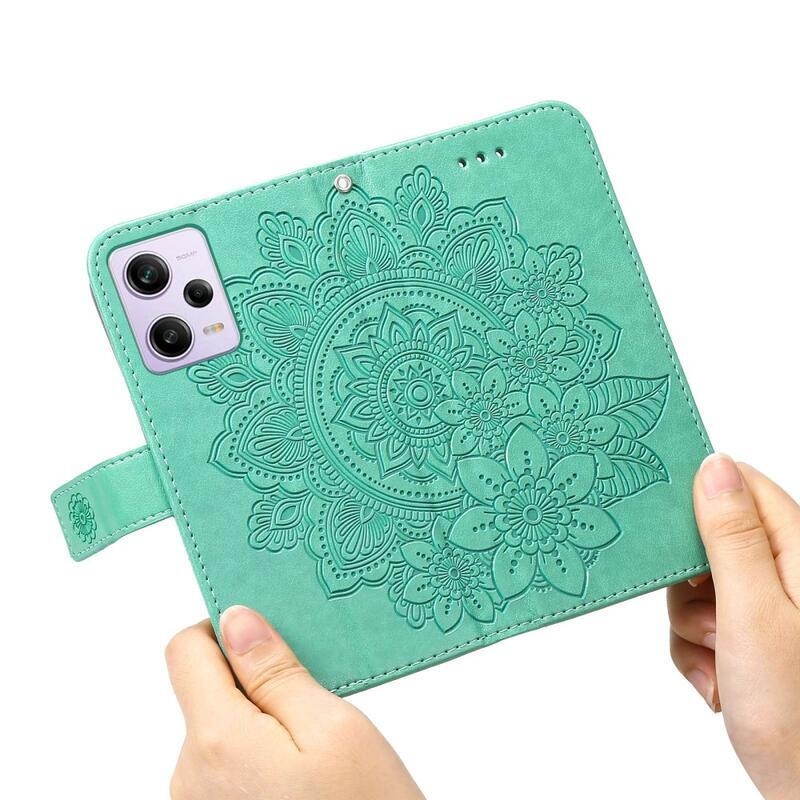 Mandala könyv tok Xiaomi Redmi Note 12 Pro 5G/Poco X5 Pro 5G - zöld