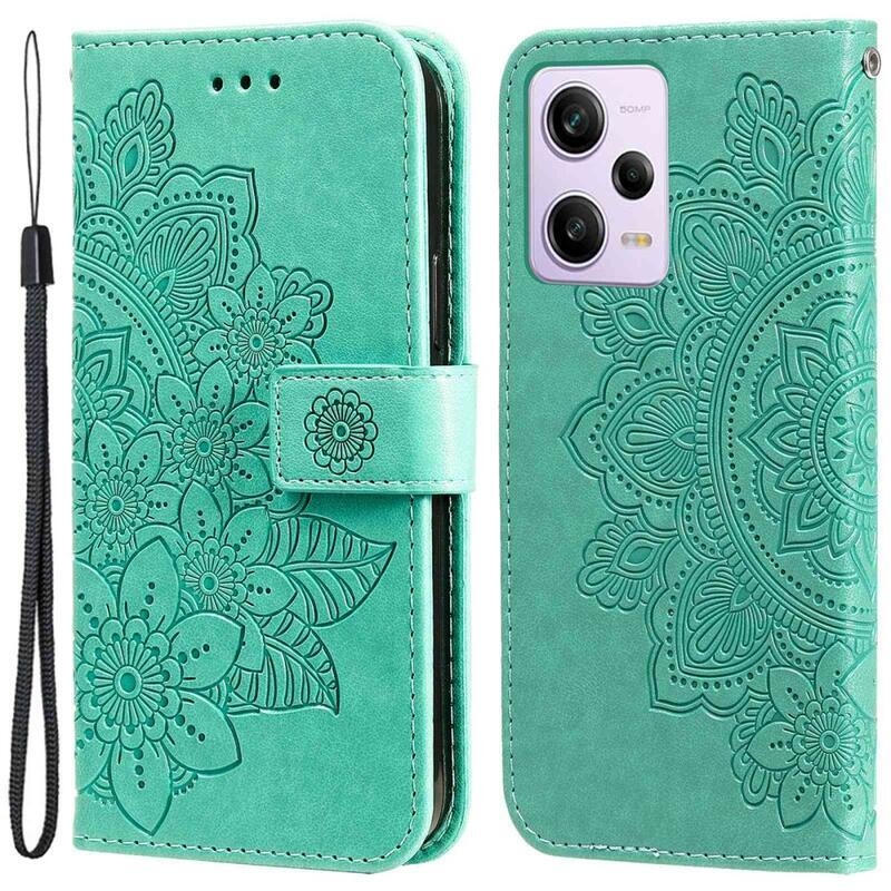 Mandala könyv tok Xiaomi Redmi Note 12 Pro 5G/Poco X5 Pro 5G - zöld