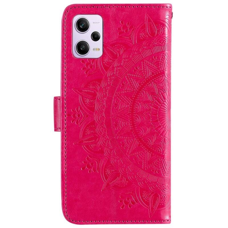 Mandala könyv tok Xiaomi Redmi Note 12 Pro+ 5G - rózsa