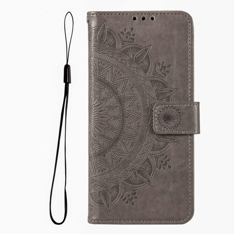 Mandala könyv tok a Xiaomi Redmi Note 12 Pro+ 5G számára - szürke