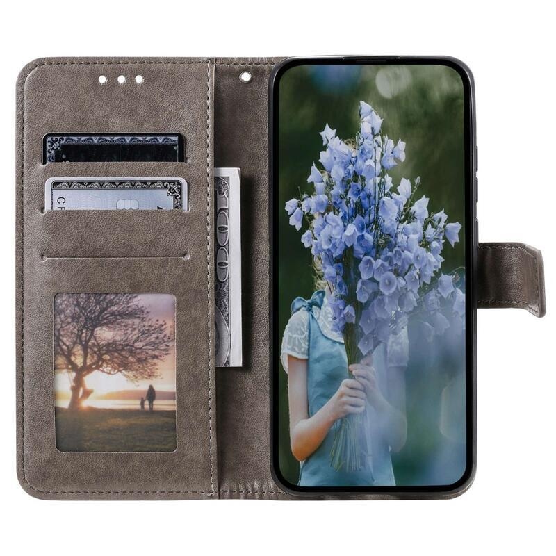 Mandala könyv tok a Xiaomi Redmi Note 12 Pro+ 5G számára - szürke