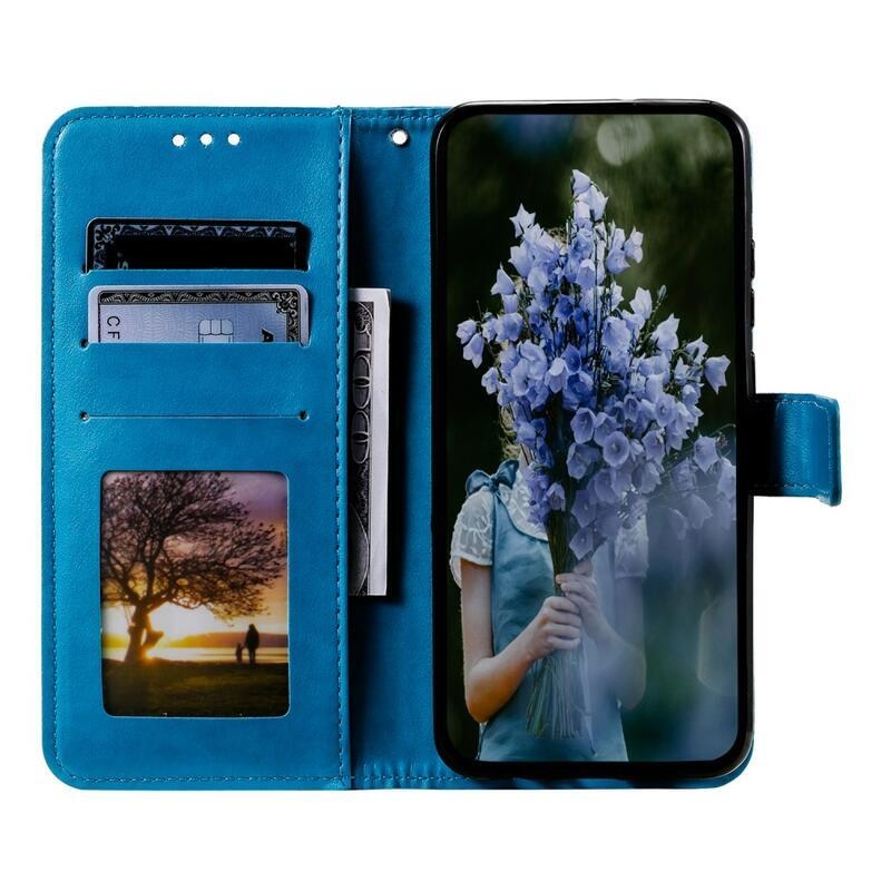 Mandala könyv tok a Xiaomi Redmi Note 12S-hez - kék