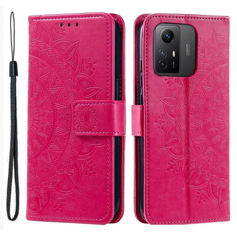Mandala könyv tok a Xiaomi Redmi Note 12S-hez - rózsaszínű