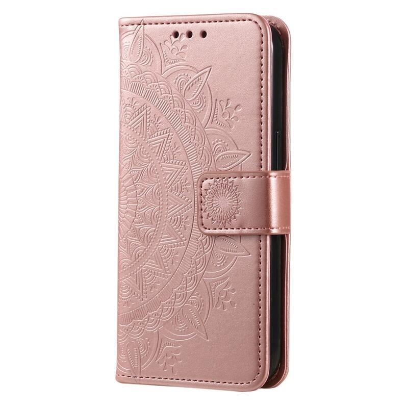 Mandala könyv tok a Xiaomi Redmi Note 12S-hez - rózsaarany színben