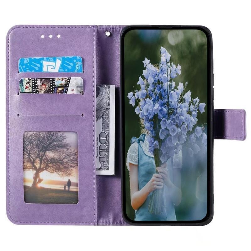 Mandala pénztárca tok Nokia C21 Plus készülékhez - lila