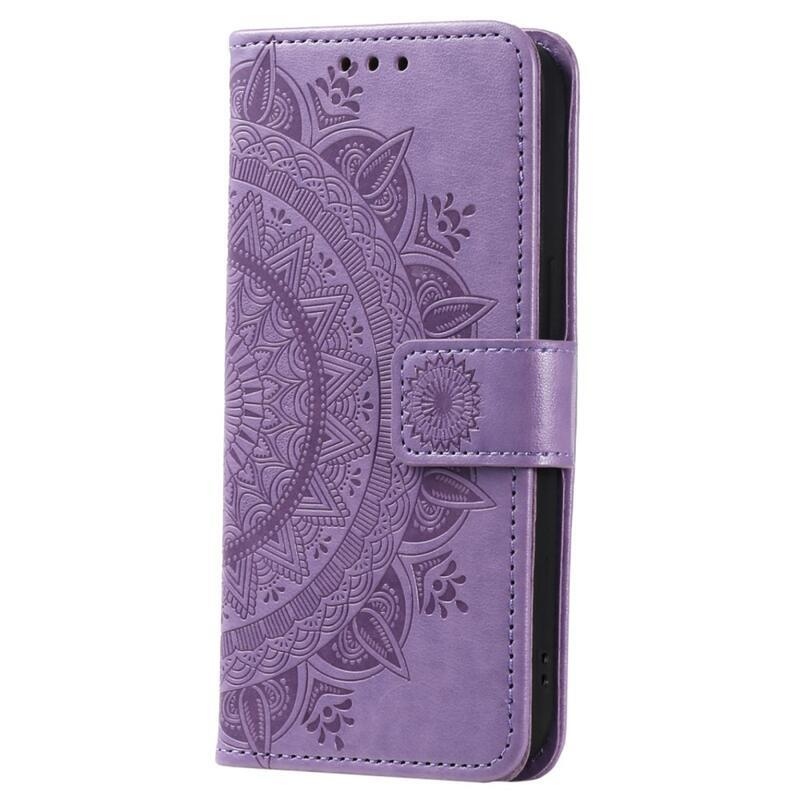 Mandala pénztárca tok Nokia C21 Plus készülékhez - lila