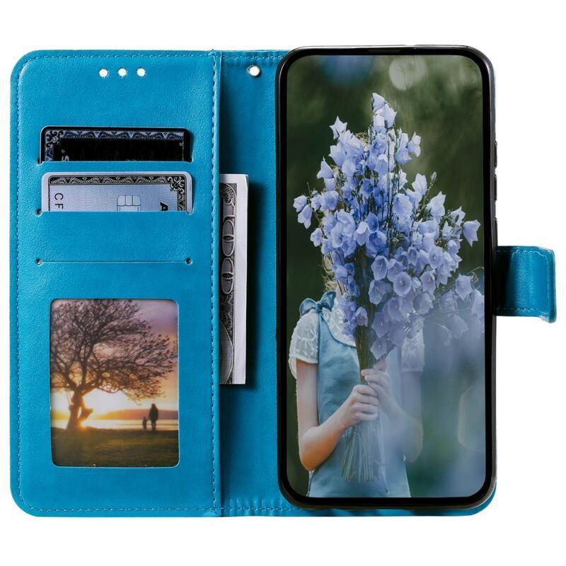 Mandala pénztárca tok Nokia C21 Plus készülékhez - kék