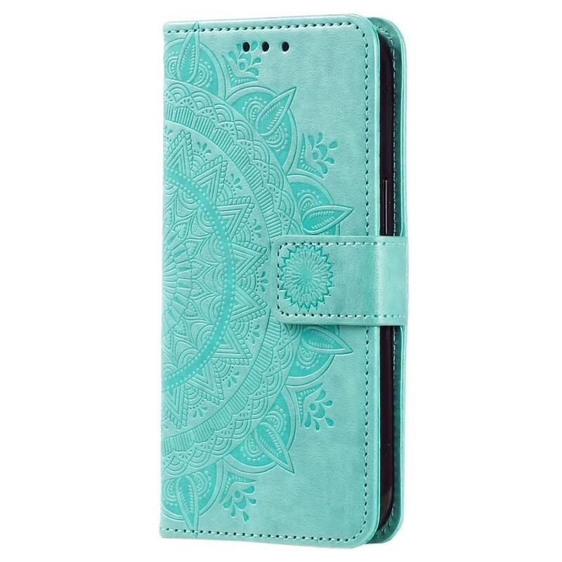 Mandala pénztárca tok a Nokia C21 Plus készülékhez - zöld
