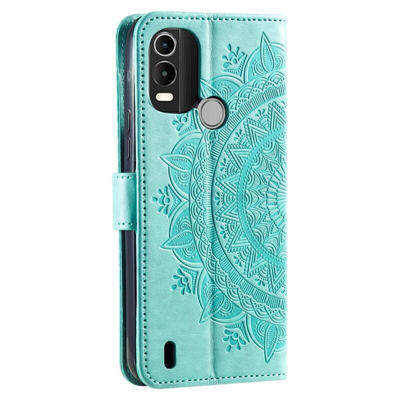 Mandala pénztárca tok a Nokia C21 Plus készülékhez - zöld