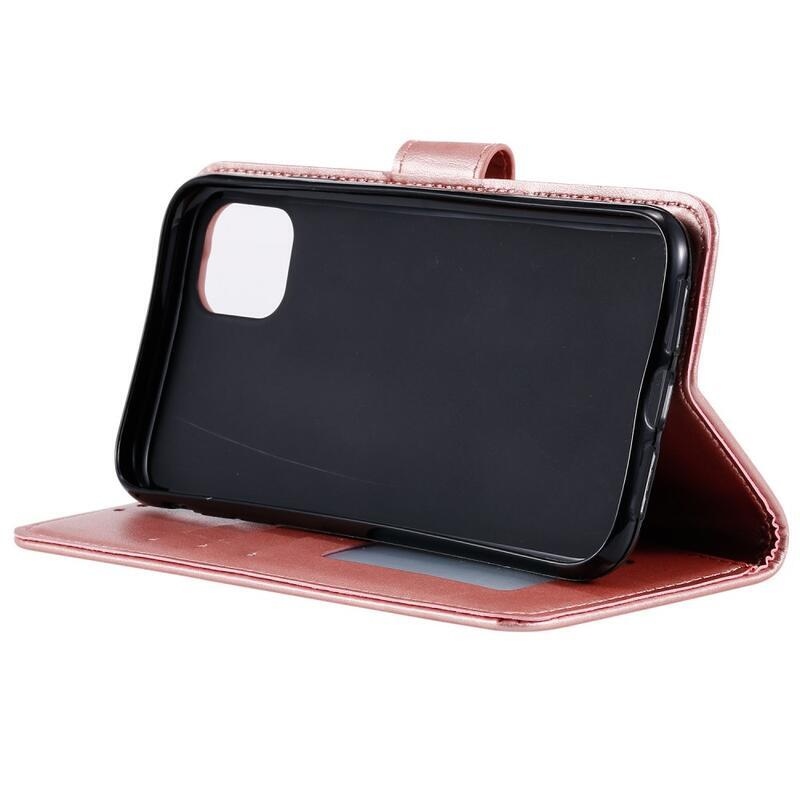 Mandala PU bőr pénztárca tok Xiaomi Mi 11-hez - rózsa arany