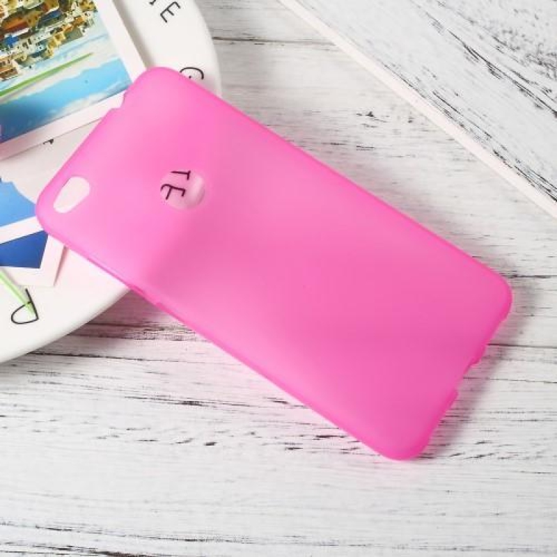 Matt zselés tok Huawei P9 Lite (2017) - rózsaszínű