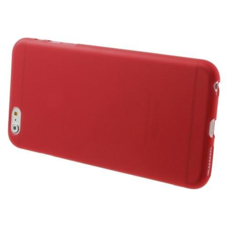 Matt zselés tok iPhone 6s Plus és 6 Plus készülékhez - piros