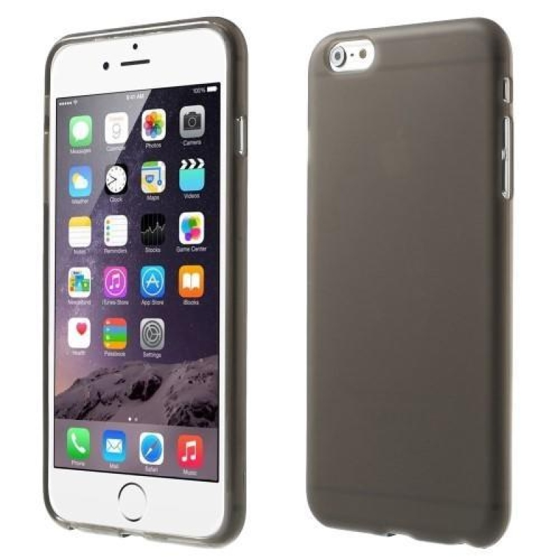 Matt zselés tok iPhone 6s Plus és 6 Plus készülékhez - szürke