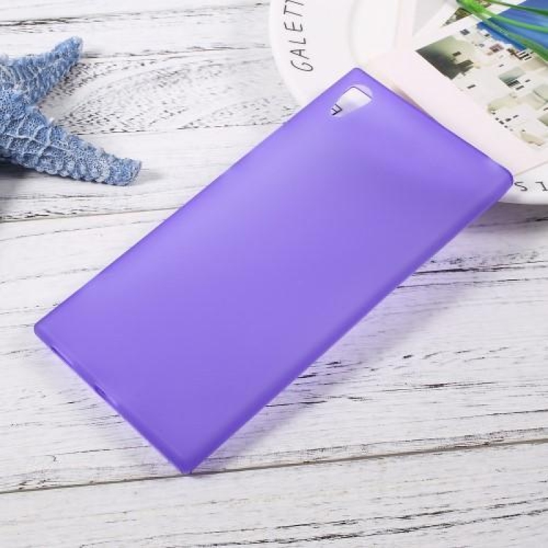 Matt zselés tok Sony Xperia XA1 Ultra készülékhez - lila