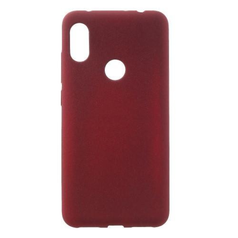 Matt zselés tok Xiaomi Redmi Note 6 Pro-hoz - bordó