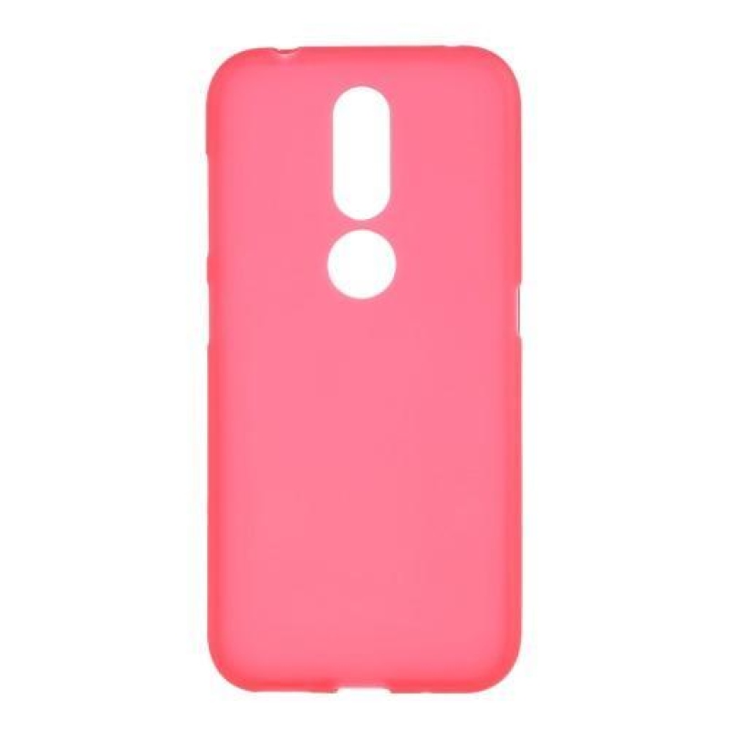 Matt zselés tok Nokia 4.2 készülékhez - piros