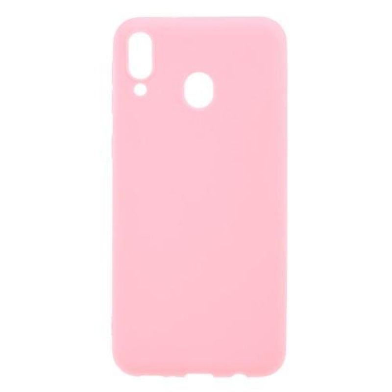 Matt zselés tok Samsung Galaxy M20 készülékhez - rózsaszín