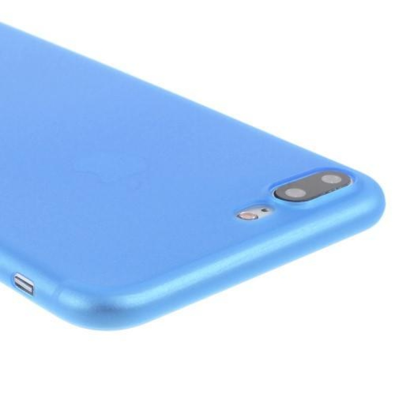 Matt műanyag tok iPhone 7 Plus és iPhone 8 Plus készülékhez - kék