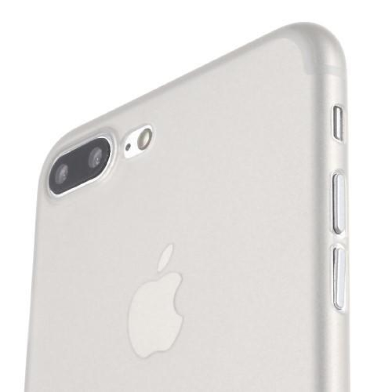 Matt műanyag tok iPhone 7 Plus és iPhone 8 Plus készülékhez - szürke