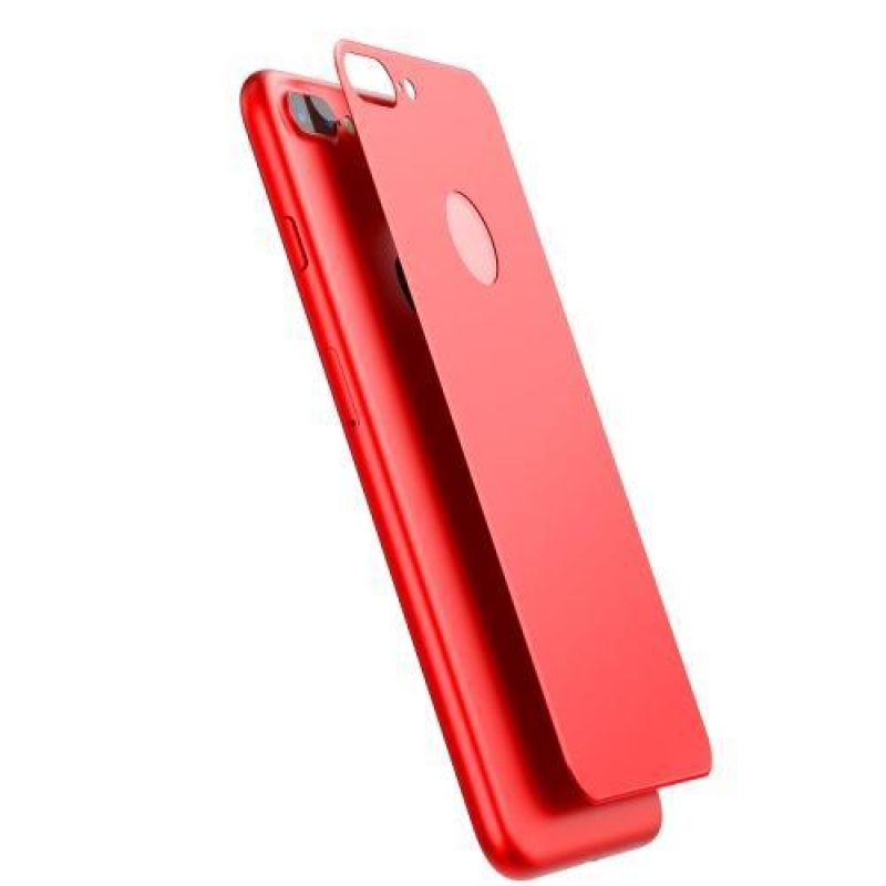Matt hátlapi 3D edzett üveg iPhone 7 Plus és 8 Plus készülékhez - piros