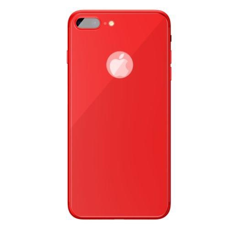 Matt hátlapi 3D edzett üveg iPhone 7 Plus és 8 Plus készülékhez - piros