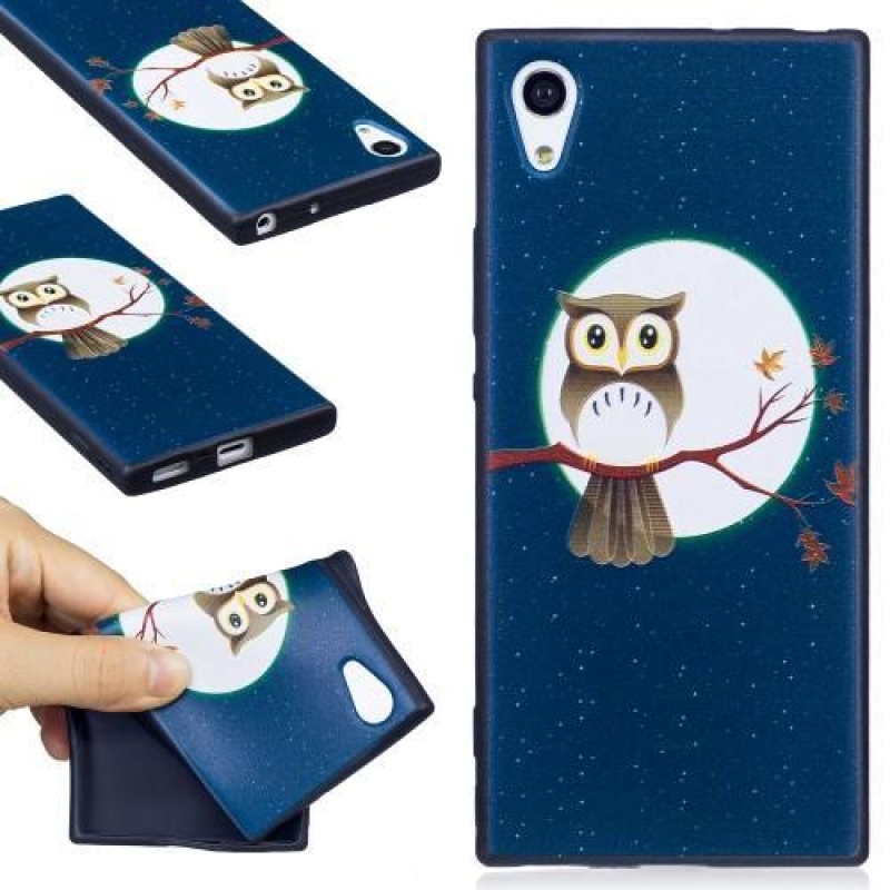 Matty zselés tok Sony Xperia XA1 készülékhez - bagoly az ágon