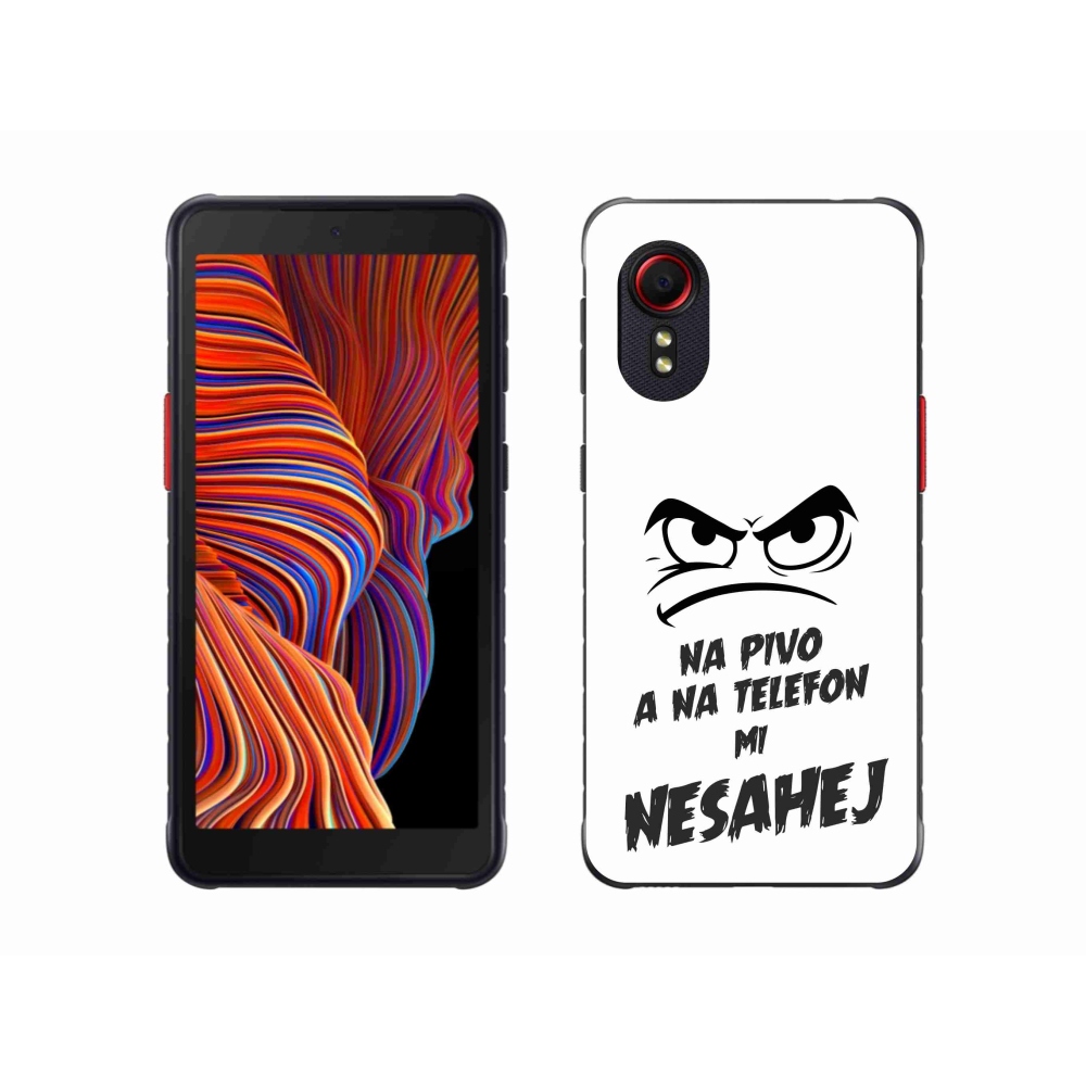 Gél borító mmCase Samsung Galaxy Xcover 5 - sör motívum 2 fehér háttérrel