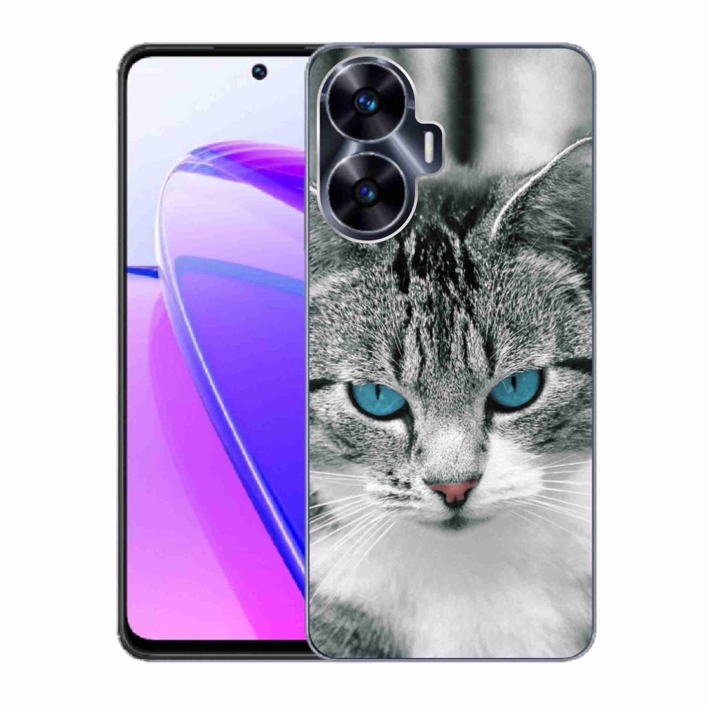 Zselés borító mmCase a Realme C55 készülékhez - cat view 1