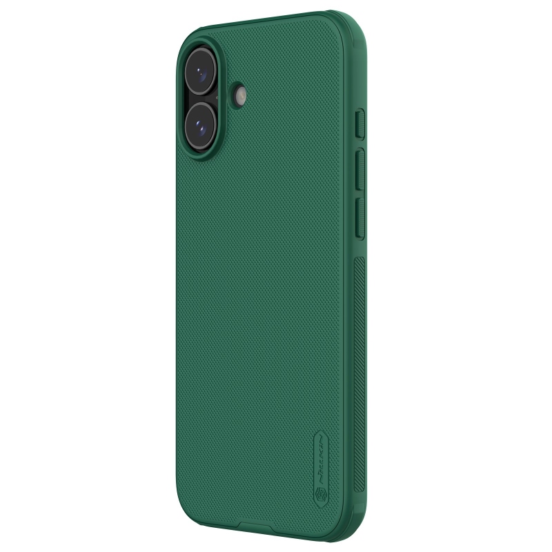 Nillkin Super Frosted PRO hátlap az Apple iPhone 16 készülékhez Sötétzöld
