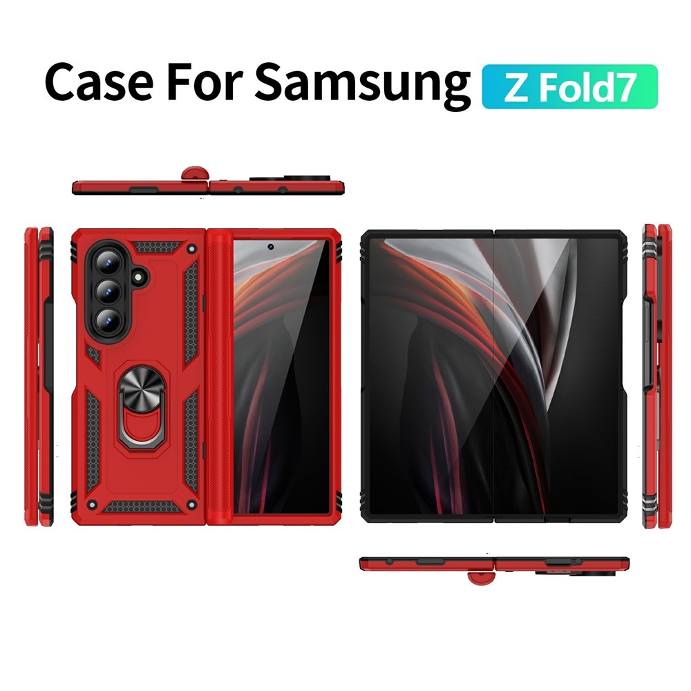 Gyűrűálló borítás Samsung Galaxy Z Fold7 5G készülékhez - piros