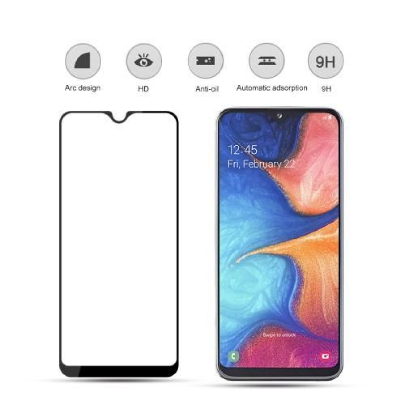 MCL teljes képernyős edzett üveg a Samsung Galaxy A20e készüléken