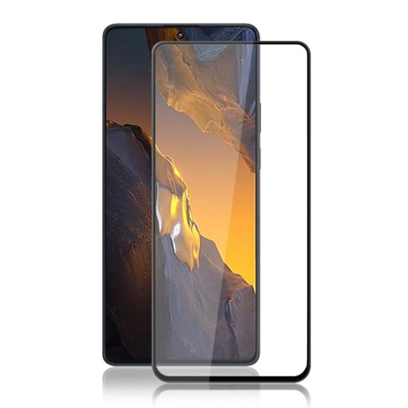 MCL teljes képernyő edzett üveg Xiaomi Poco F5 - fekete