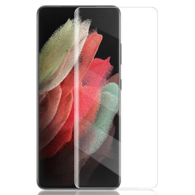MCL teljes képernyő edzett üveg (UV fény) Samsung Galaxy S22 Ultra 5G készülékhez
