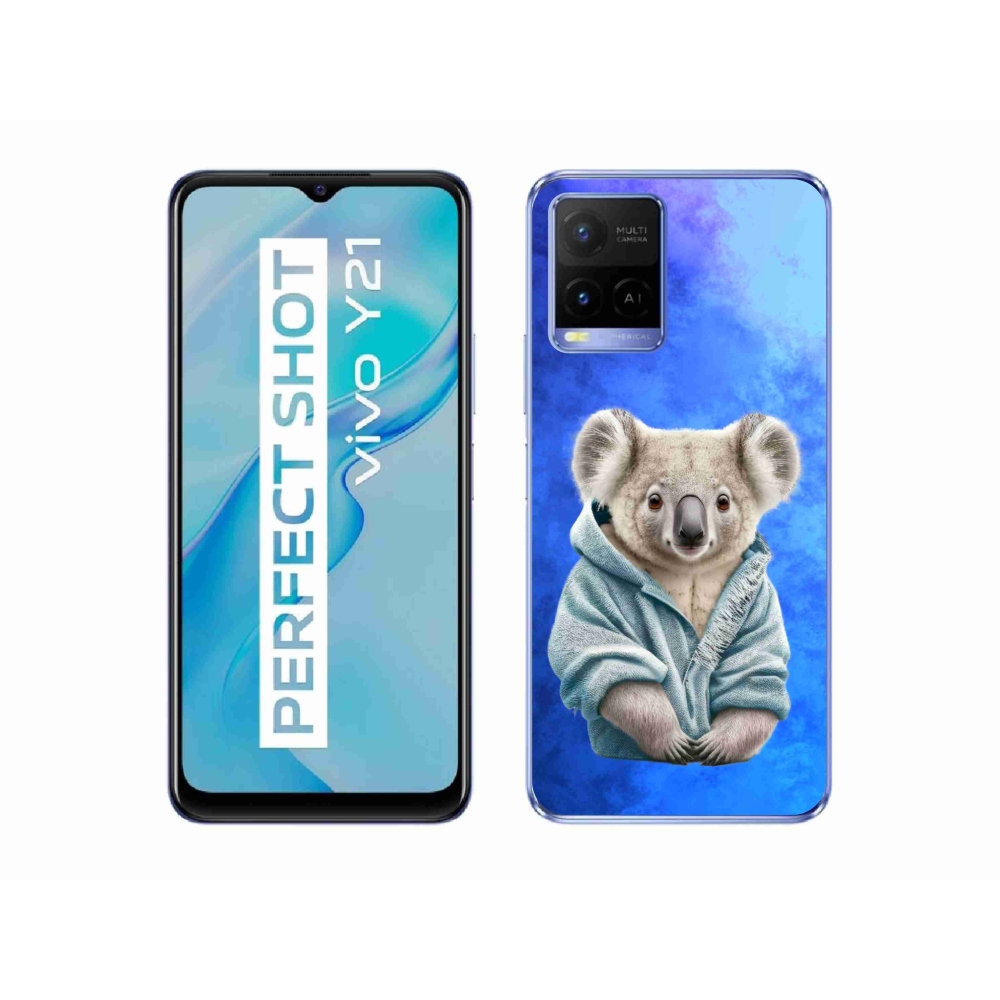 Zselés borítás mmCase a Vivo Y21/Y21s/Y33s készülékhez - koala pulóverben