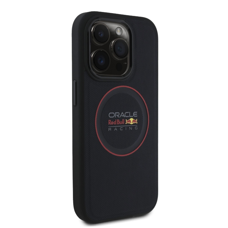 Red Bull PU bőr piros gyűrűs MagSafe hátlap iPhone 14 Pro tengerészgyalogsághoz