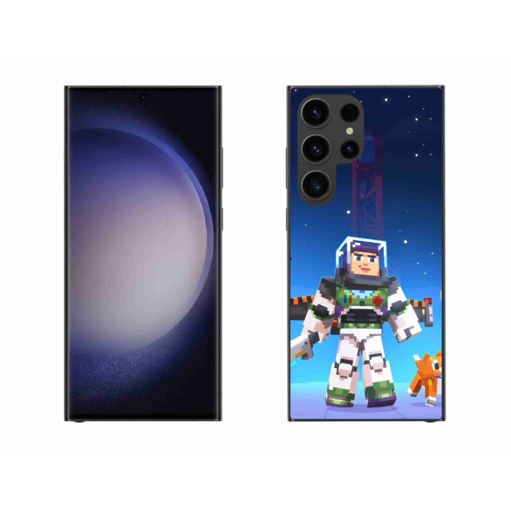 Gél borítás mmCase Samsung Galaxy S23 Ultra 5G - minecraft 2