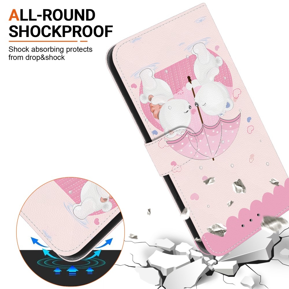 Sokoldalú könyvtáska Samsung Galaxy A36 5G/A56 5G - mackókhoz