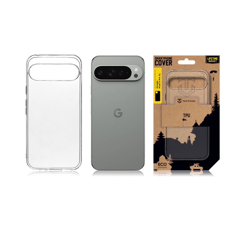 Taktikai TPU borítás a Google Pixel 9 Pro XL átlátszó számára