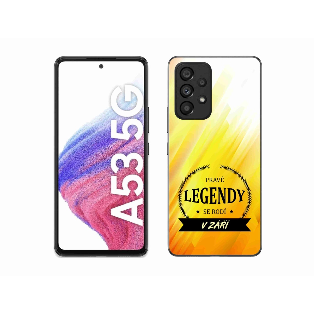 Gél borítás mmCase Samsung Galaxy A53 5G - Legendák szeptemberben sárga háttérrel