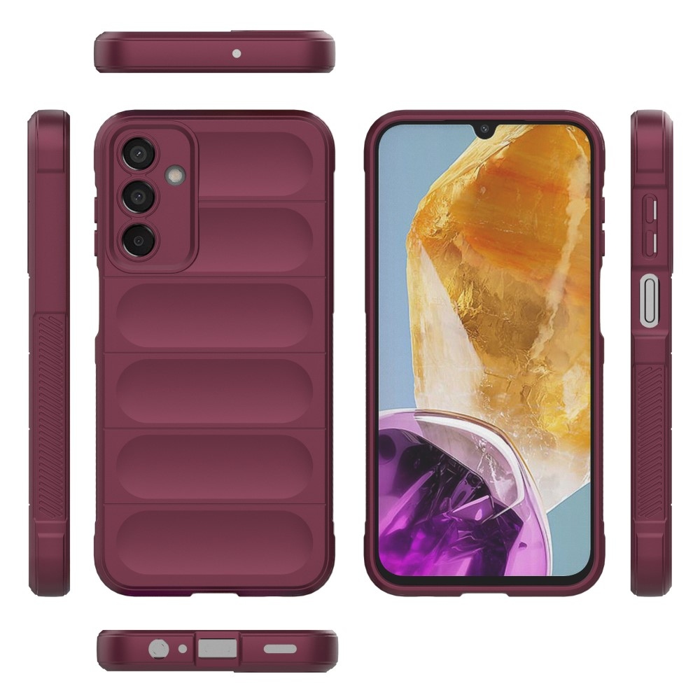 Rugg tartós zselés tok Samsung Galaxy M15 5G - bordó színben