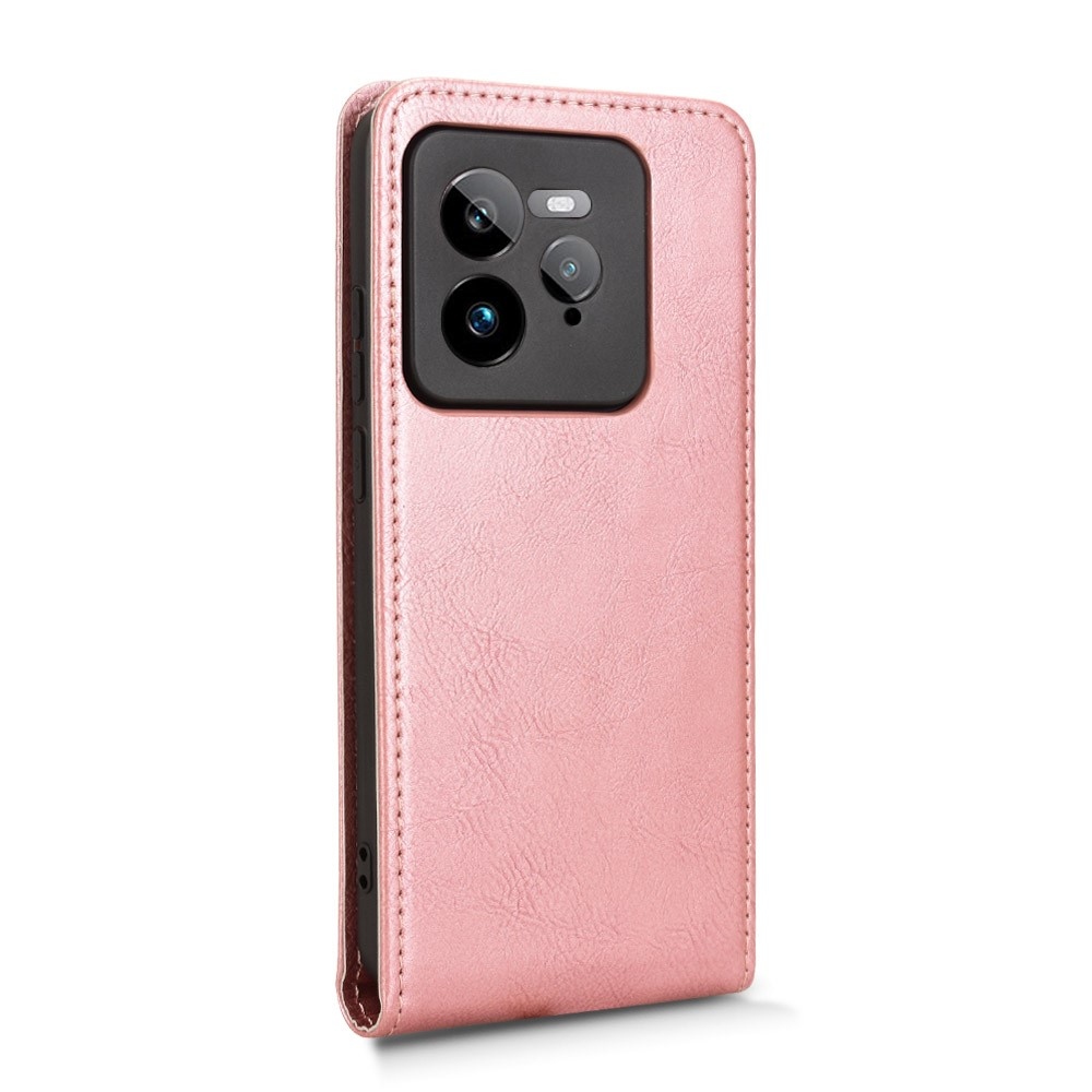 Vert flip tok a Realme GT 7 Pro 5G készülékhez - rózsaszín arany
