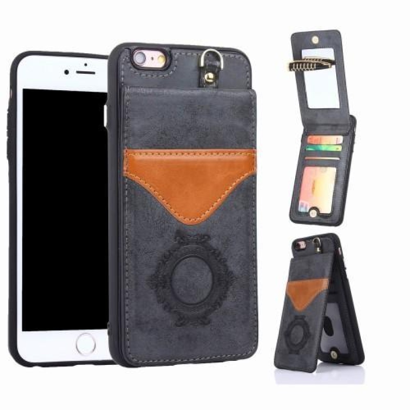 Meek zselés tok állvány funkcióval iPhone 6 Plus és iPhone 6s Plus készülékhez - fekete