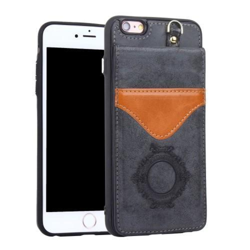 Meek zselés tok állvány funkcióval iPhone 6 Plus és iPhone 6s Plus készülékhez - fekete