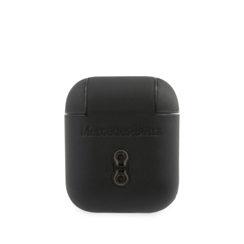 Mercedes bőrtok AirPods 1/2 Fekete