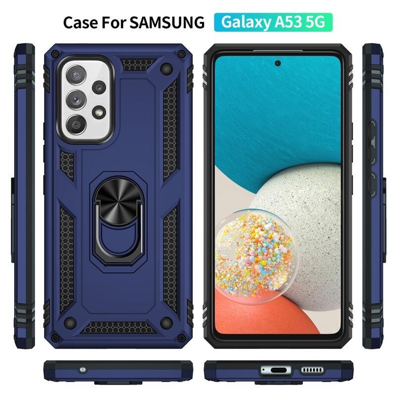 Fémálló hibrid borítás Samsung Galaxy A53 5G készülékhez - kék