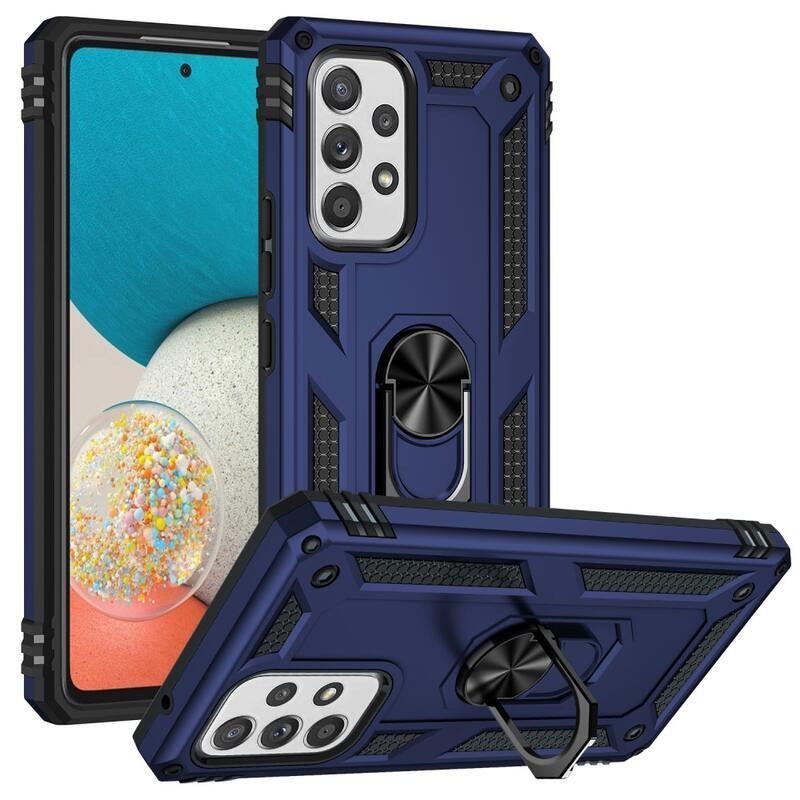 Fémálló hibrid borítás Samsung Galaxy A53 5G készülékhez - kék