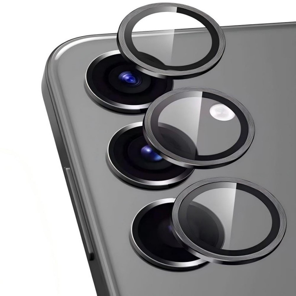 Fém kamera lencse üveg Samsung Galaxy S26 (különálló üveg) - fekete