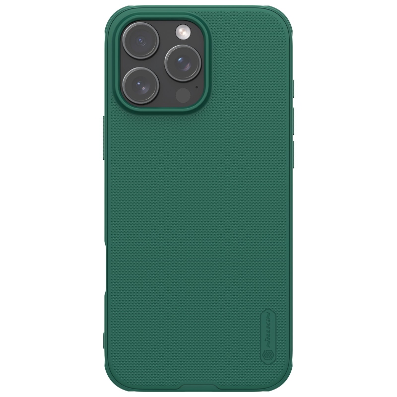 Nillkin Super Frosted PRO hátlap az Apple iPhone 16 Pro Max készülékhez Sötétzöld